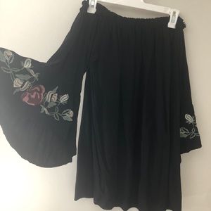 Off the shoulder dress!